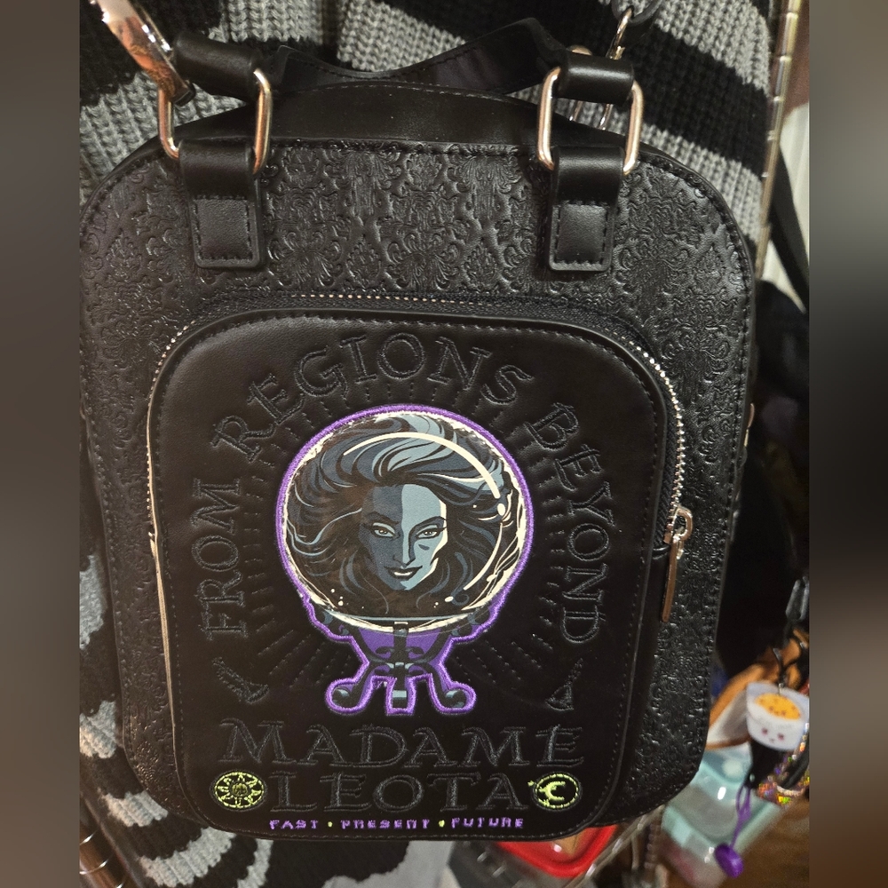 Disney Madame Leota Haunted Mansion Embroidered Crossbody Purse Bag